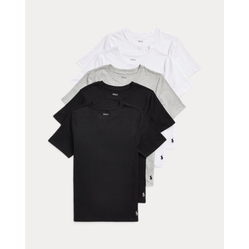 Polo Ralph Lauren Stretch Cotton Jersey Crewneck 5-Pack