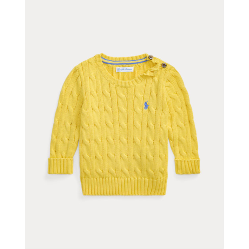 Baby Boy Cable-Knit Cotton Sweater