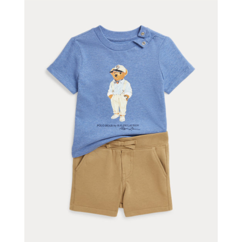 Polo Ralph Lauren Polo Bear Jersey Tee & Terry Short Set