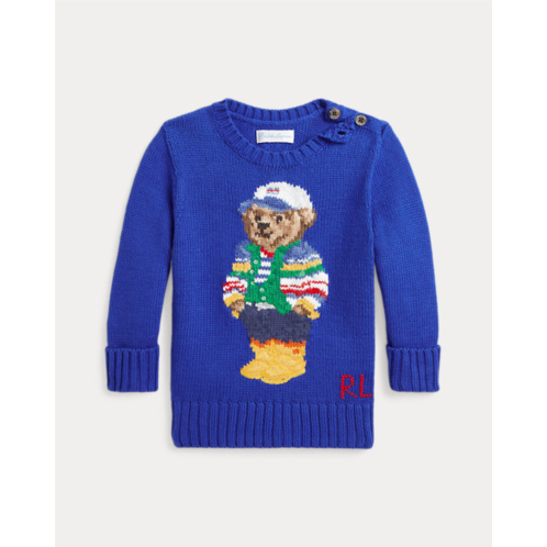 Baby Boy Polo Bear Cotton Sweater