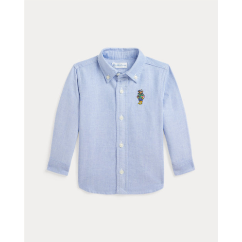 Baby Boy Polo Bear Cotton Oxford Shirt