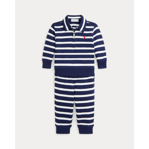 Baby Boy Striped French Terry Pullover & Pant Set