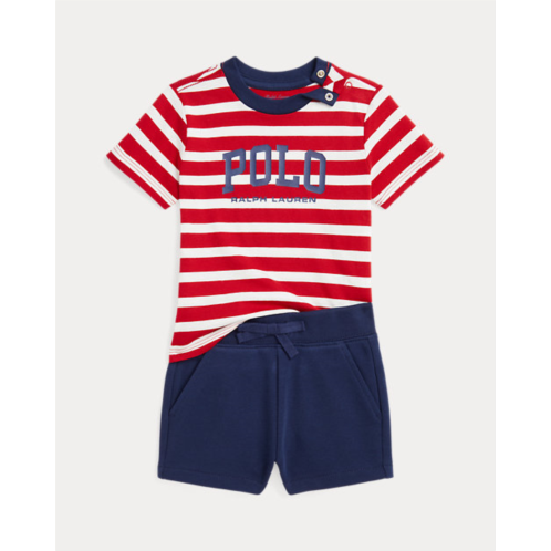 Baby Boy Logo Jersey Tee & French Terry Short Set