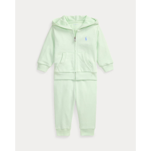 Baby Boy French Terry Full-Zip Hoodie & Pant Set