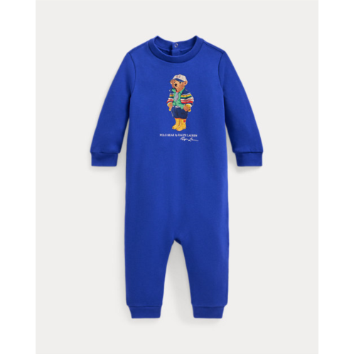 Baby Boy Polo Bear Fleece Coverall