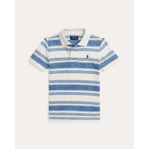 Polo Ralph Lauren Striped Cotton Mesh Polo Shirt