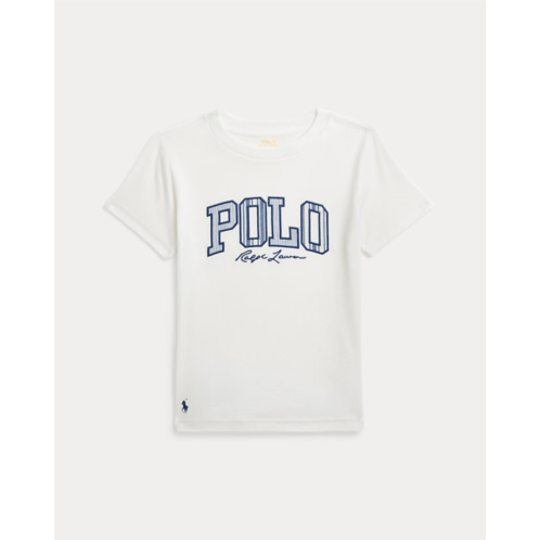 Polo Ralph Lauren Striped-Logo Cotton Jersey Tee