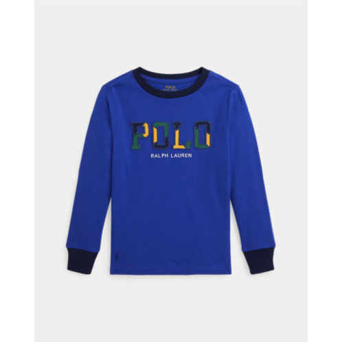 Polo Ralph Lauren Corduroy-Logo Cotton Long-Sleeve Tee