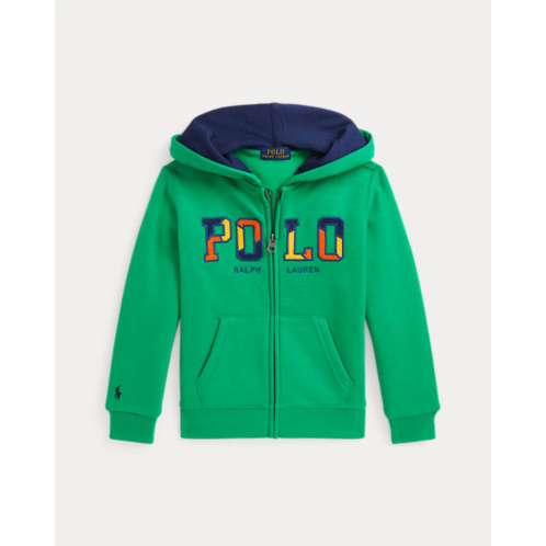 Polo Ralph Lauren Corduroy-Logo Fleece Full-Zip Hoodie