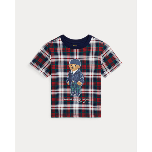 Polo Ralph Lauren Polo Bear Plaid Cotton Jersey Tee