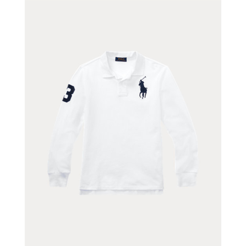 Polo Ralph Lauren Big Pony Mesh Long-Sleeve Polo Shirt