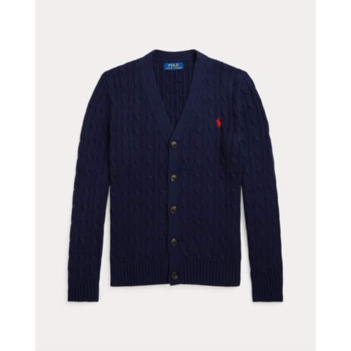 Polo Ralph Lauren Cable-Knit Cotton V-Neck Cardigan