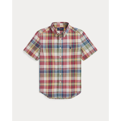 Polo Ralph Lauren Cotton Madras Short-Sleeve Shirt