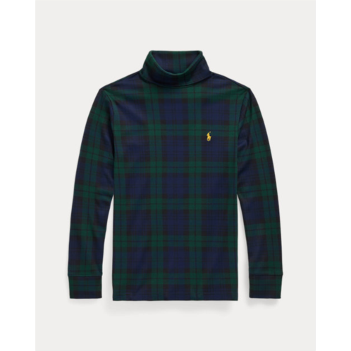 Polo Ralph Lauren Plaid Cotton Interlock Turtleneck