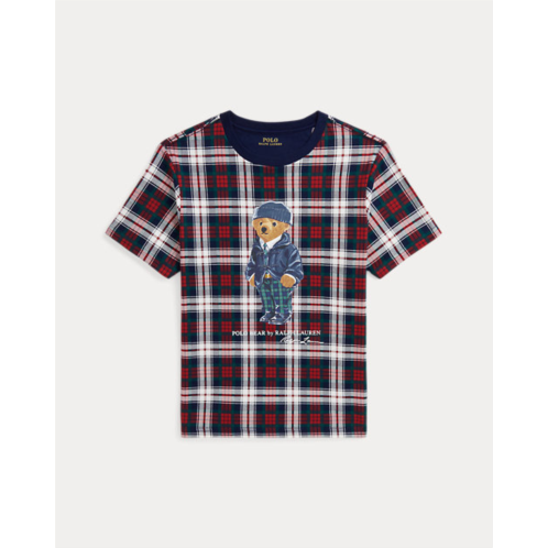 Polo Ralph Lauren Polo Bear Plaid Cotton Jersey Tee