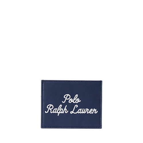 Polo Ralph Lauren Embroidered Leather Card Case