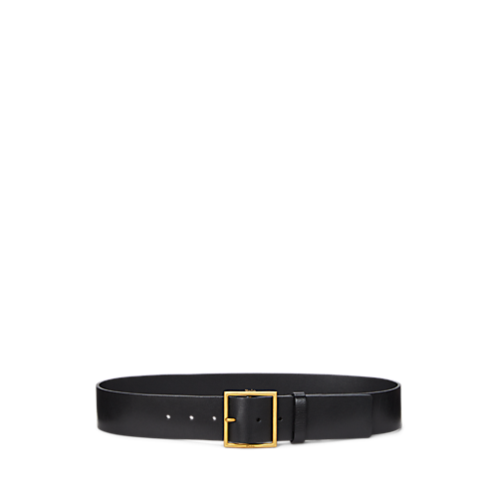 Polo Ralph Lauren Square-Buckle Wide Leather Belt