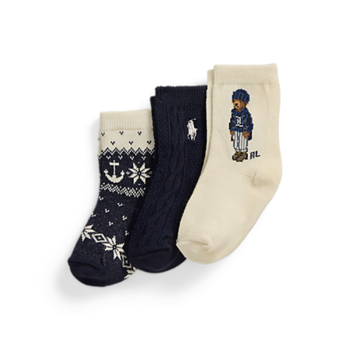 Polo Ralph Lauren Polo Bear Crew Sock 3-Pack