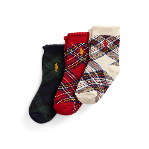 Polo Ralph Lauren Plaid Crew Sock 3-Pack