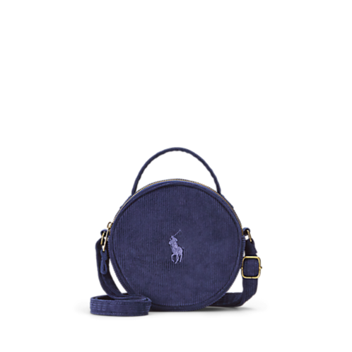 Polo Ralph Lauren Big Pony Corduroy Round Bag