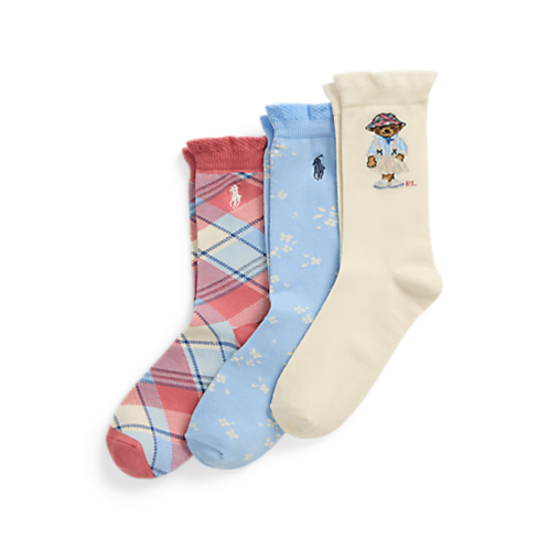 Polo Ralph Lauren Polo Bear Crew Sock 3-Pack