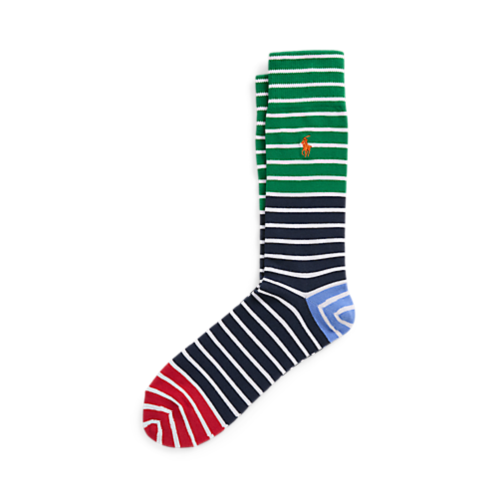 Polo Ralph Lauren Striped Cotton-Blend Trouser Socks