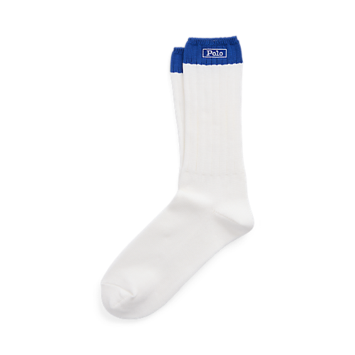 Polo Ralph Lauren Ribbed Cotton-Blend Crew Socks