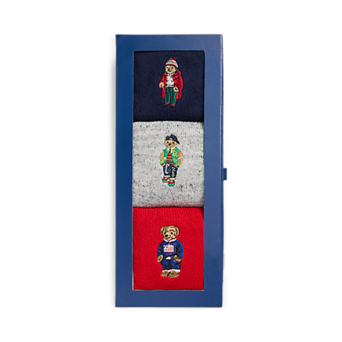 Polo Ralph Lauren Polo Bear Roll-Top 3-Sock Gift Set