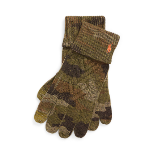 Polo Ralph Lauren Camo Wool-Blend Touch-Screen Gloves