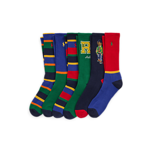 Polo Ralph Lauren Polo Bear Cotton-Blend Crew Sock 6-Pack