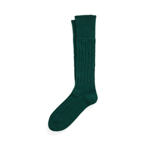 Polo Ralph Lauren Hand-Cranked Cable-Knit Cashmere Socks