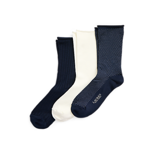 Polo Ralph Lauren Stretch Roll-Top Sock 3-Pack