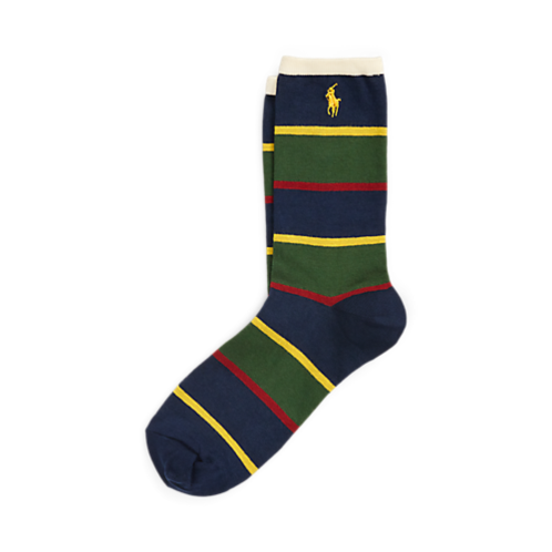 Polo Ralph Lauren Rugby-Stripe Cotton-Blend Trouser Socks