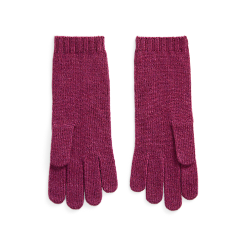 Polo Ralph Lauren Cable-Knit Wool-Cashmere Gloves