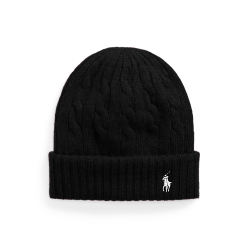 Polo Ralph Lauren Cable-Knit Wool-Cashmere Beanie