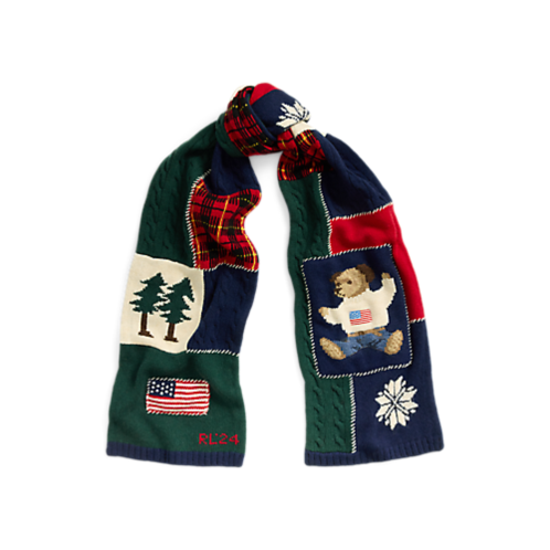 Polo Ralph Lauren Multi-Patchwork Wool-Blend Scarf