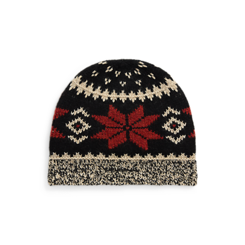 Polo Ralph Lauren Snowflake-Motif Wool-Blend Beanie