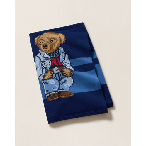 Polo Ralph Lauren Home Denim Polo Bear Throw Blanket