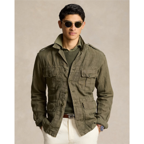 Polo Ralph Lauren Garment-Dyed Linen Utility Overshirt