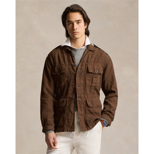 Polo Ralph Lauren Garment-Dyed Linen Utility Overshirt