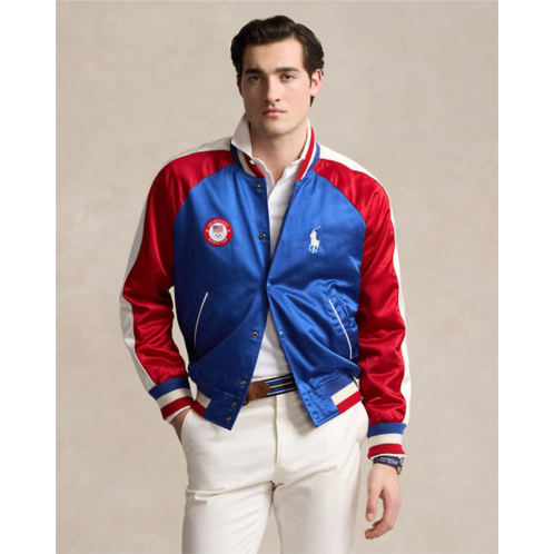 Polo Ralph Lauren Team USA Satin Baseball Jacket