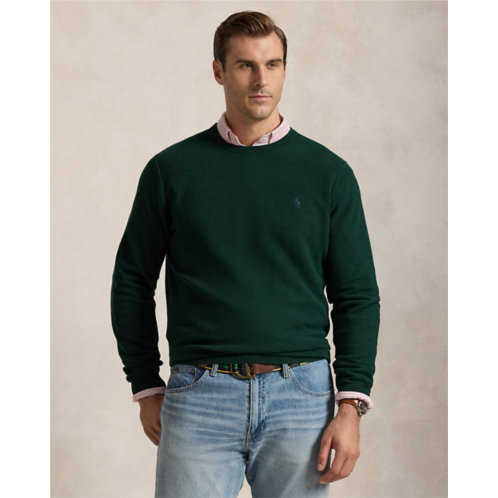 Polo Ralph Lauren Mesh-Knit Cotton Crewneck Sweater