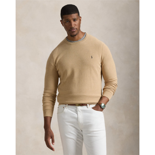 Polo Ralph Lauren Mesh-Knit Cotton Crewneck Sweater