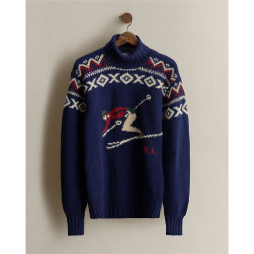 POLO Ralph Lauren Vintage 2003 Hand-Knit Skier Sweater - Size S