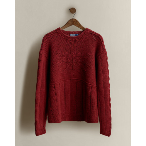 POLO Ralph Lauren Vintage 2002 Hand-Knit Wool Sweater - Size XL