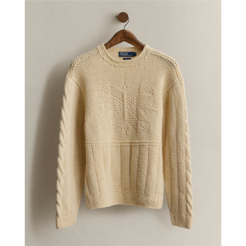 POLO Ralph Lauren Vintage 2002 Hand-Knit Wool Sweater - Size M