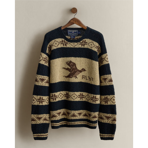 POLO Ralph Lauren Vintage 1999 Hand-Knit Duck Sweater - Size XL