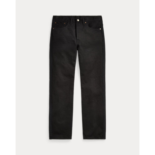 RRL Straight Fit Black Tuxedo-Stripe Jean