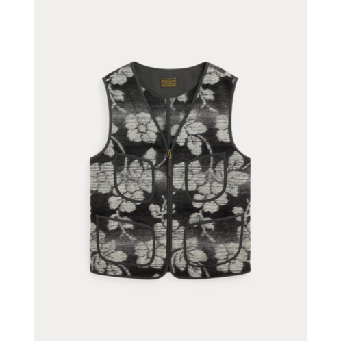 RRL Floral Pile Fleece Vest