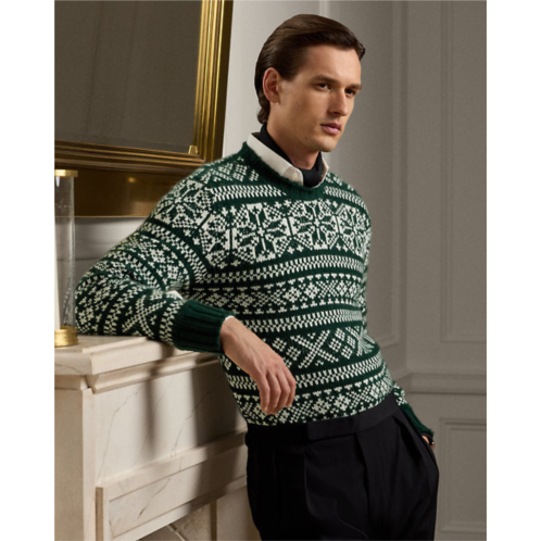 Polo Ralph Lauren Snowflake-Patterned Cashmere Sweater